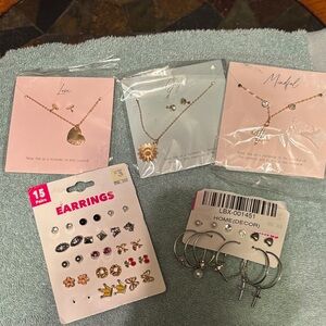 Gold and Silver Jewelry Set